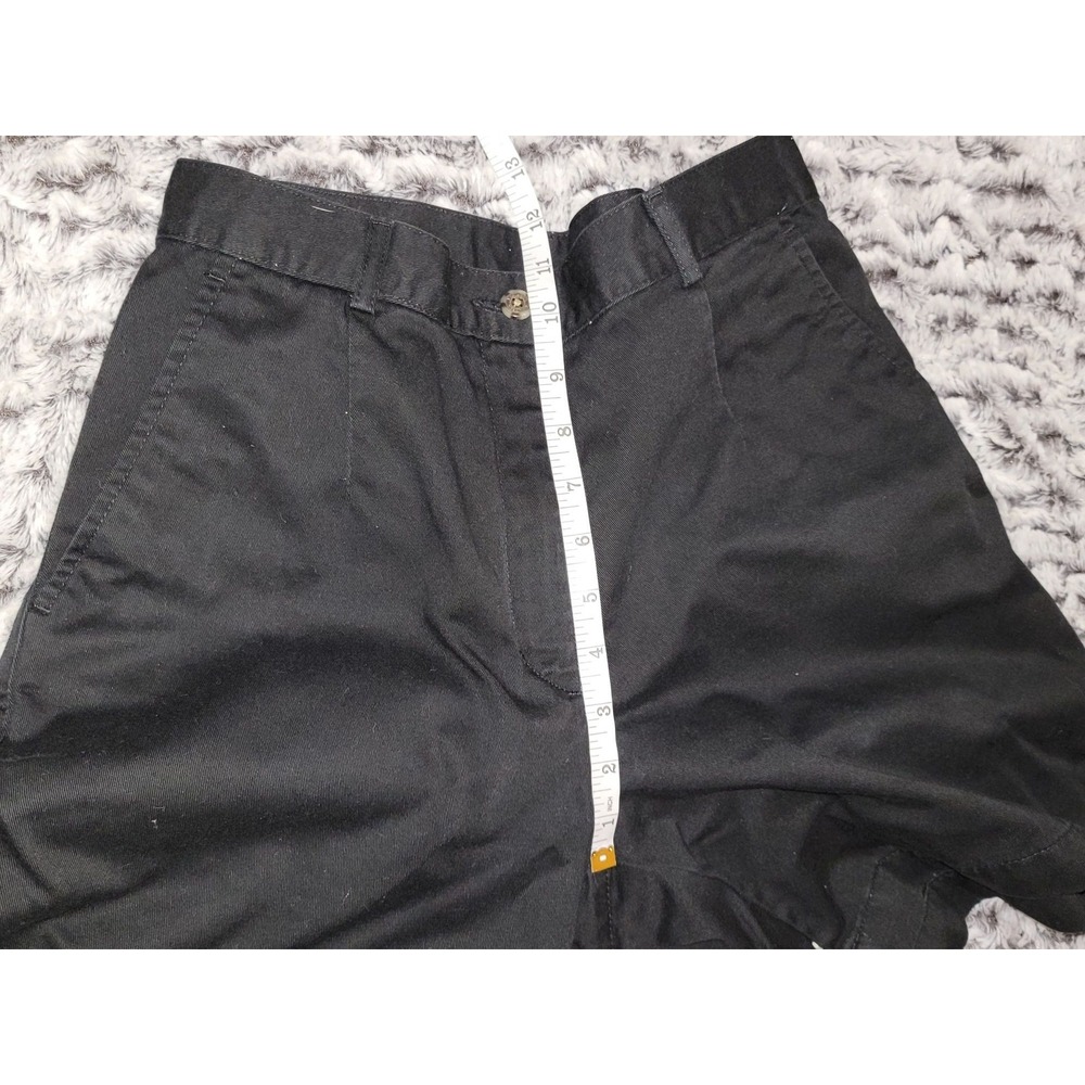 LLBean Womens Size 4 Black Cotton Casual Shorts Elastic Waist‎ - Picture 6 of 7